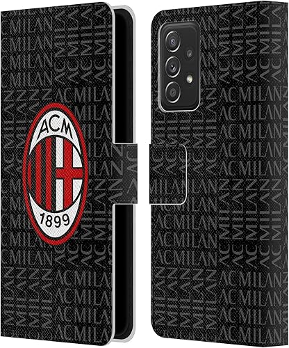 Vista 268 de Head Case Designs Funda de cuero con licencia oficial de AC Milan con diseño de camuflaje digital, compatible con Samsung Galaxy S22 Ultra 5G
