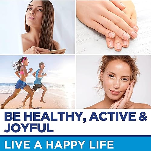 Miniatura 4 de Cápsulas de biotina de queratina y colágeno, fabricadas en Estados Unidos, colágeno natural, queratina y biotina para el crecimiento del cabello,