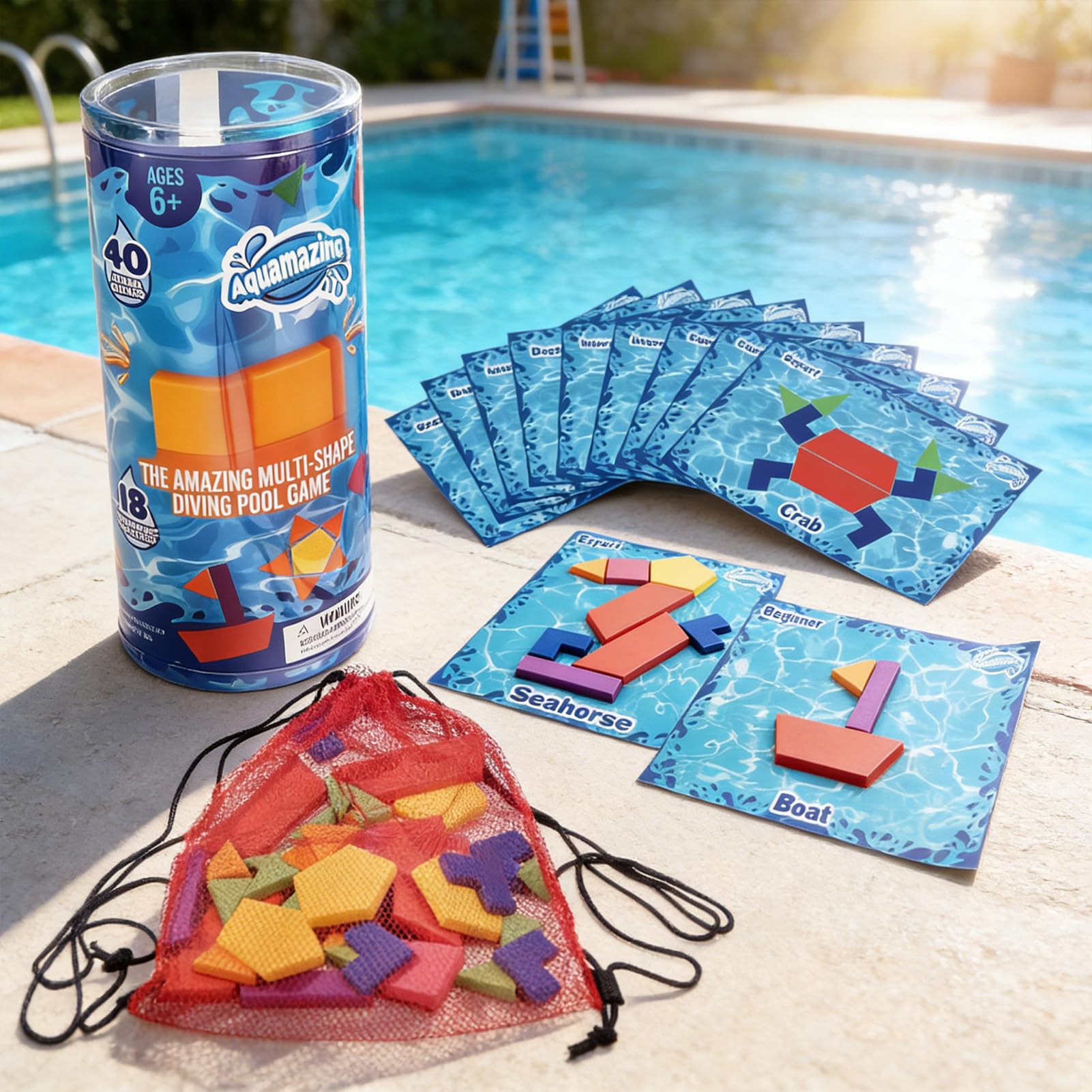 Genérico Juguetes de Agua | Juegos de Entrenamiento subacuático - Juguetes para la natación,para Viajes, Vacaciones, Playa, Campamento, Picnic, Niños y Niñas Adolescentes