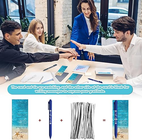 Miniatura 5 de 50 juegos de Starfish Story Regalos de agradecimiento a los empleados, bolígrafo You Make a Difference, Starfish Story Tarjeta motivacional con