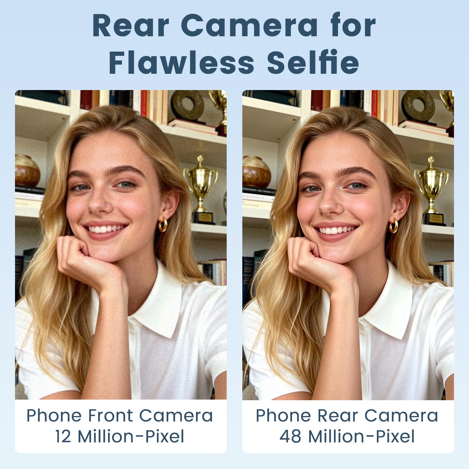 Écran de Selfie Magnétique pour iPhone et Android, Sans Délai, Haut-parleur Intégré, Partage d'écran en Temps Réel, Moniteur de Selfie pour Enregistrement Vidéo, YouTube, TikTok, Diffusion en Direct