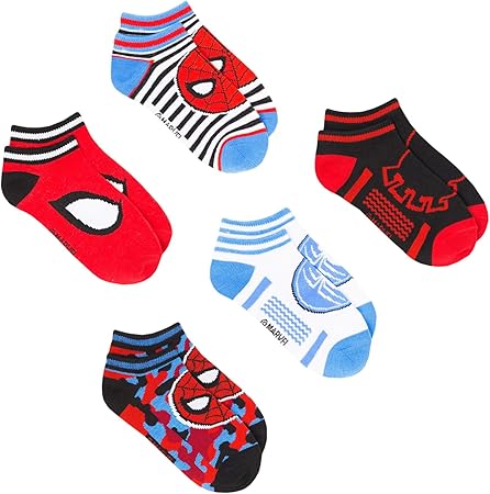 Amazon スパイダーマン 靴下 男の子 ５足組 M 約17 19cm おもちゃ雑貨 おもちゃ