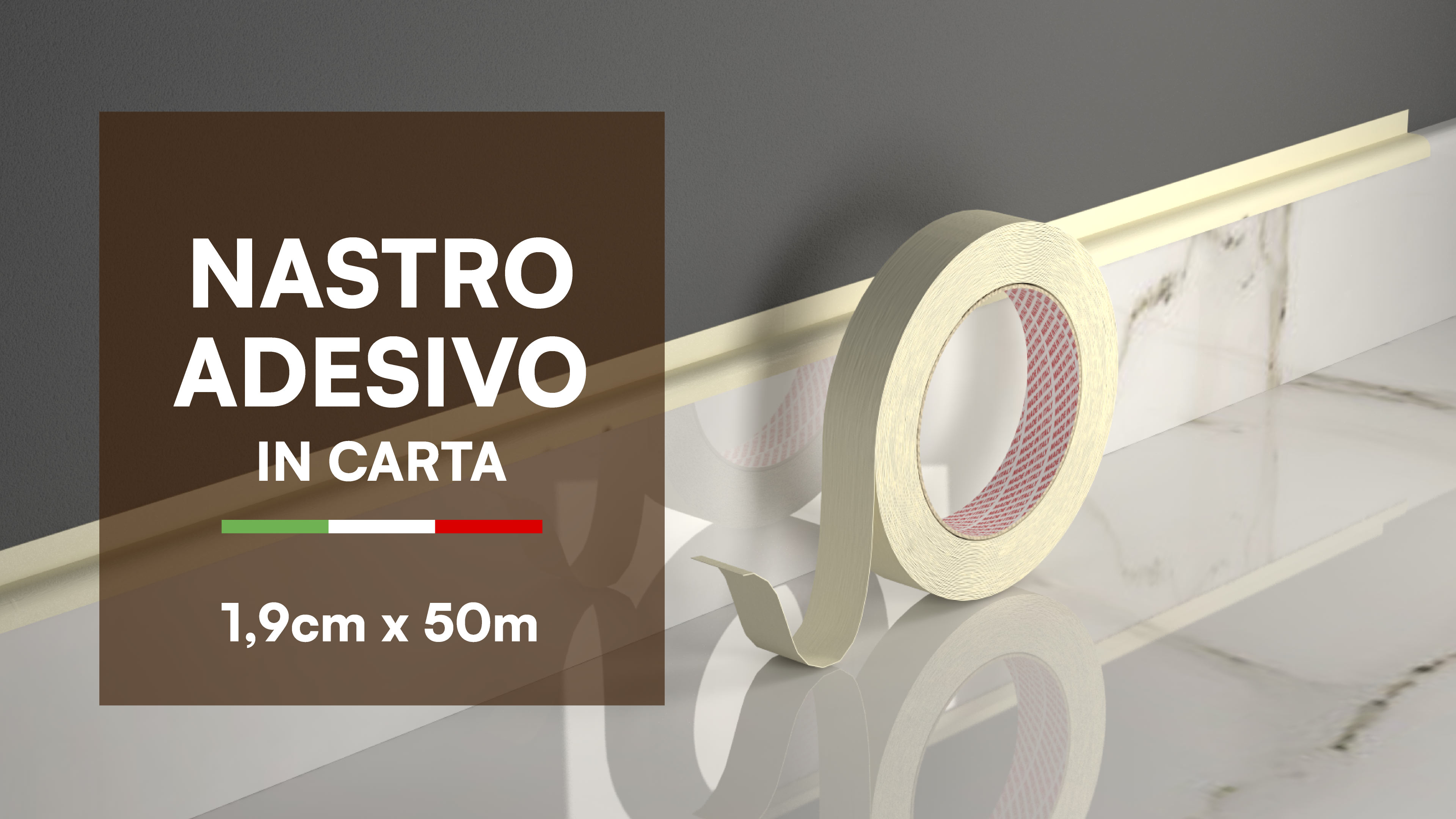 PENNELLIFICIO 2000 | Set da 3 Rotoli in Carta con Nastro Adesivo per Mascheratura, Protezione