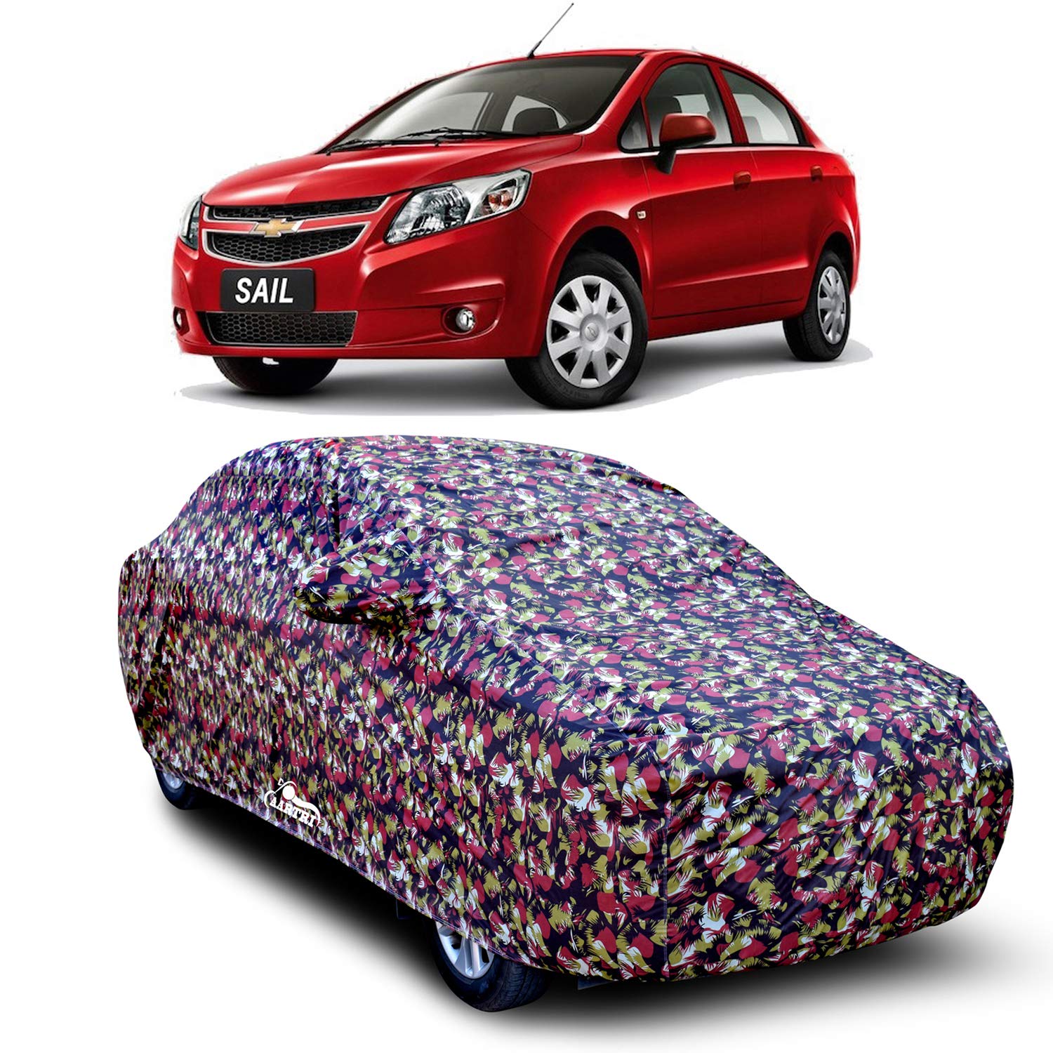 XG Brand Car Body Cover Special Design for Chevrolet Sail (Multicolor with Mirror Pockets)