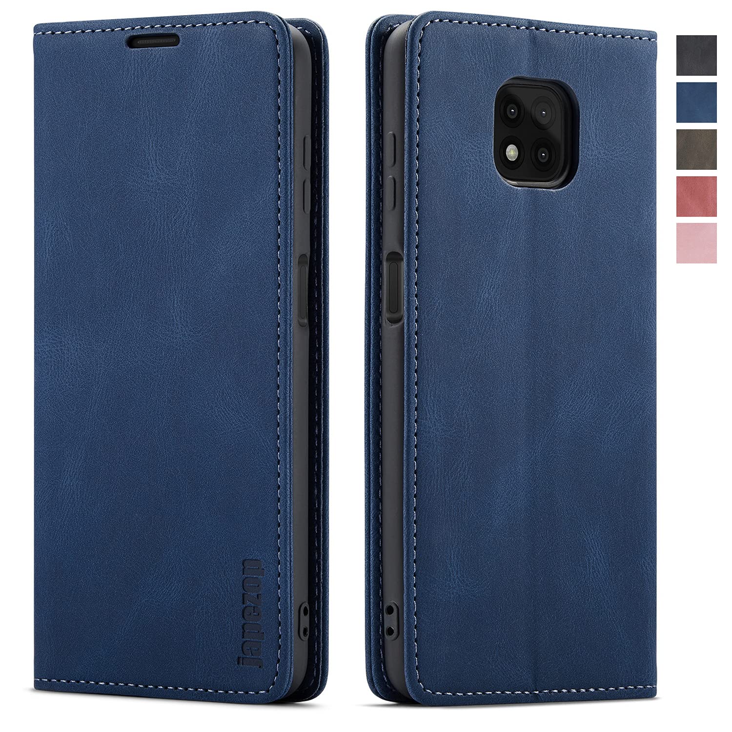 japezop for Moto G Power 2021 Wallet Case with [RFID Blocking] Card Holder Kickstand Magnetic,Leather Flip Case for Moto G Power 2021 6.6 inch-Blue