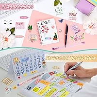 Vista 6 de 48 hojas de 1419 piezas de calcomanías cristianas para la Biblia, motivación y escritura, planificador de diario, notas de aliento devocional