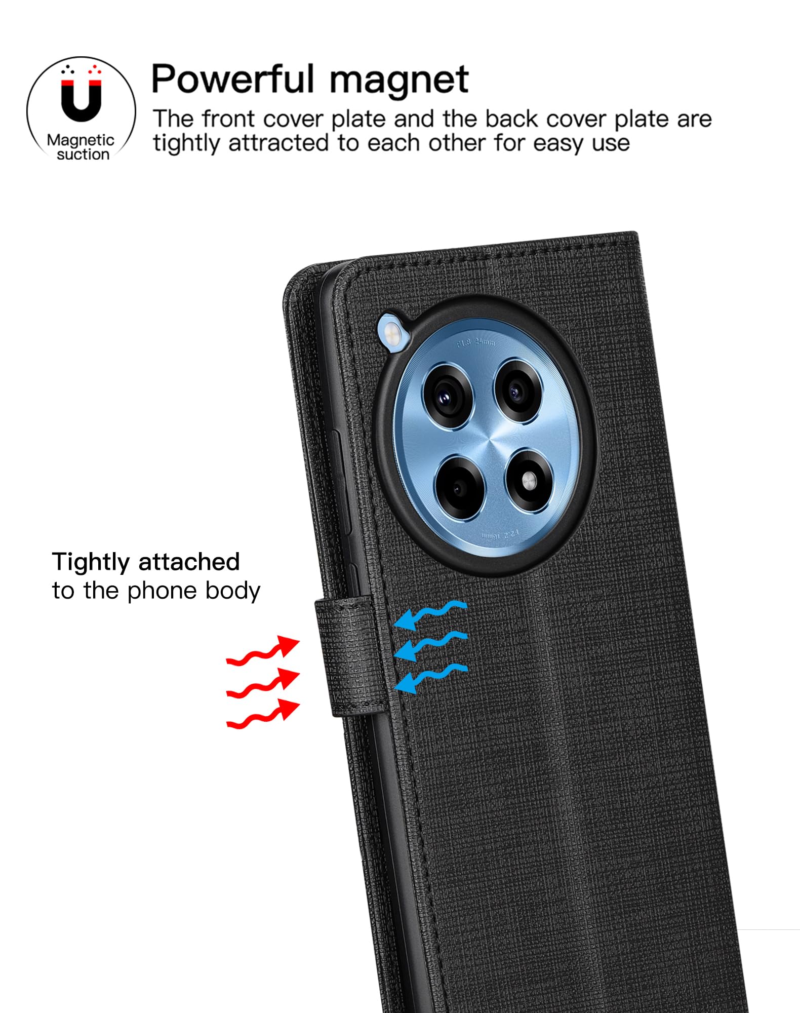 Foluu Klapphülle Für OnePlus 13 5G (2024) - Mit Ständer, Kartenfächern & Magnetischem Verschluss, Blau