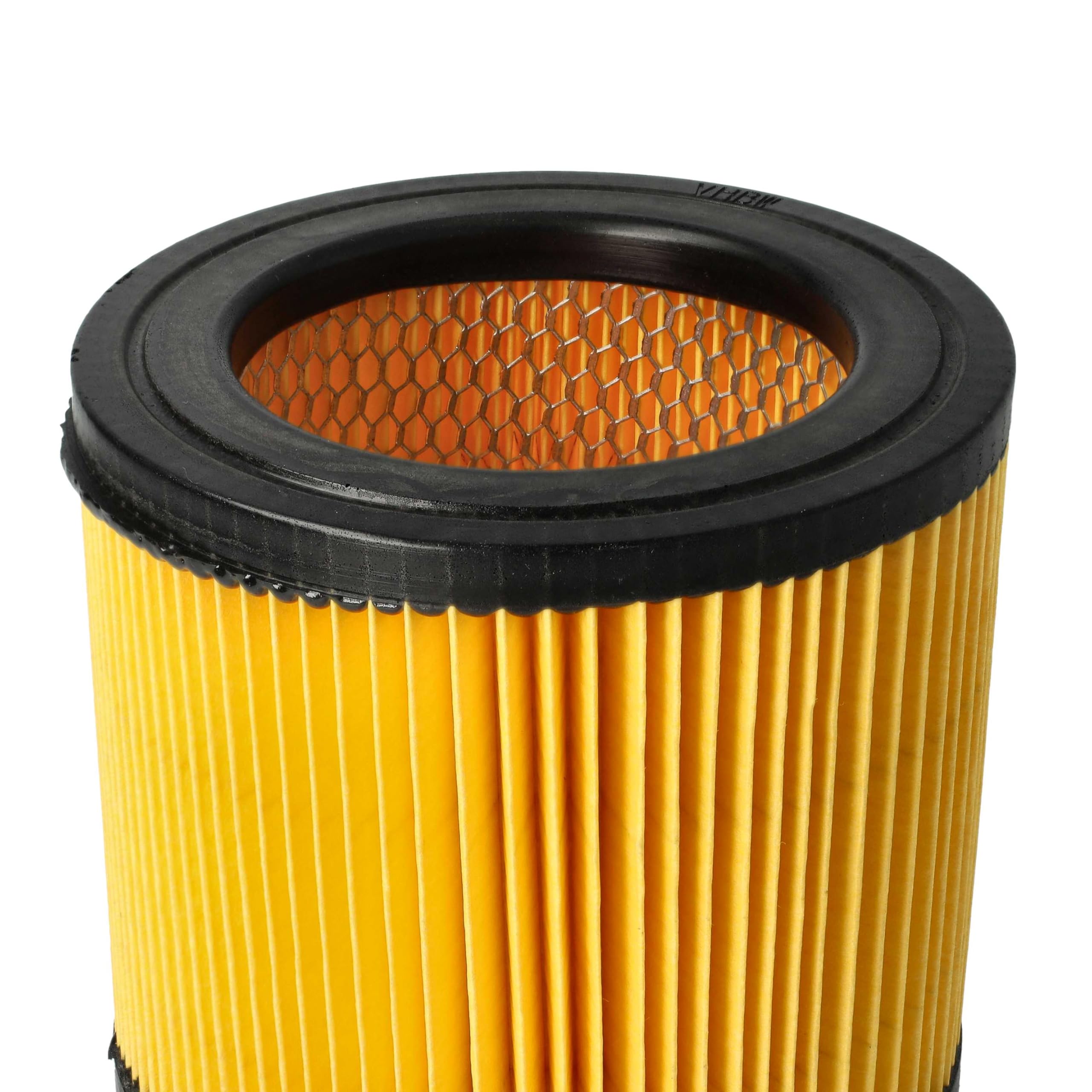 vhbw 2x filtro a pieghe piatte sostituisce Topcraft K704F, K707F, R 693 per aspirapolvere - arancione, lavabile