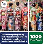 Cross & Glory - Elegant Kimono Beauties - 1000 Piece Artistic Jigsaw Puzzle for Adults | Vibrant Colours | Cultural Art | Premium Quality | Brain Exercise and Home Decor