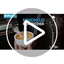 SIMPLETaste Milk Frother Handheld Battery Operated Electric Foam Maker, Drink Mixer with Stainless Steel Whisk and Stand for Cappuccino, Bulletproof Coffee, Latte
