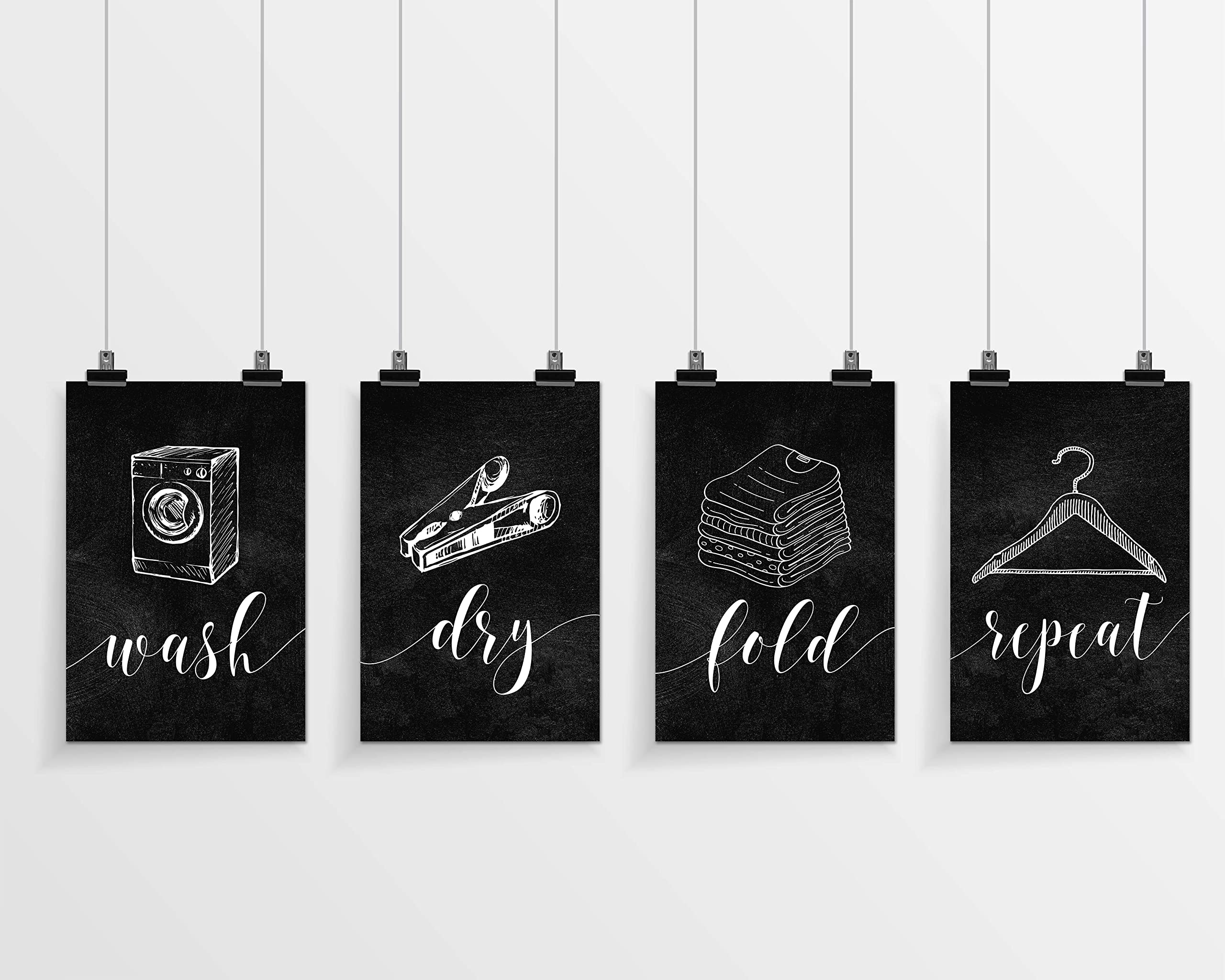4 Piezas De Decoración Cuarto De Lavado, Señales Dive... | Cuotas Sin