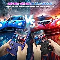 Vista 5 de UYTGXEN XF40V Retro Handheld Game Console with 2*Detachable Long Joysticks, 4.0-Inch HD IPS Screen Retro Gaming Console, Preloaded Classic