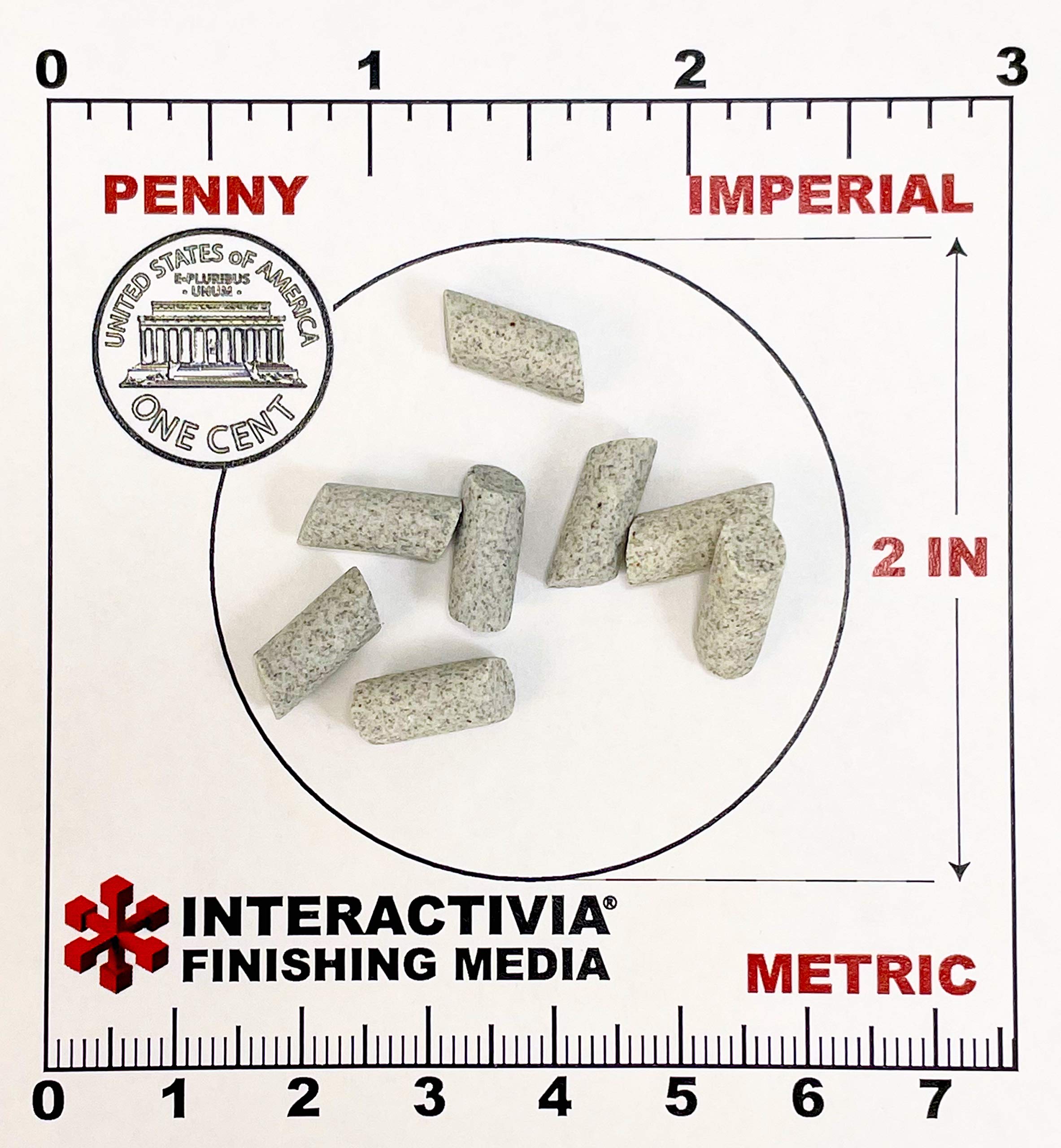 3/16” x 3/8” Angle Cut Cylinders - General Purpose Formula Tumbling Or  Vibratory Media 1.2