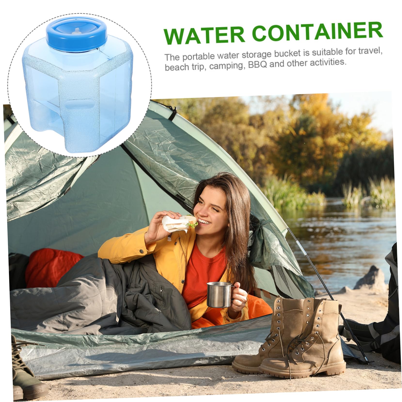BESPORTBLE Wasserbehälter Camping-wasserkanister Fassungsvermögen Leicht Zu Transportieren Wiederverwendbar Für Outdoor-aktivitäten Und Aufbewahrungszwecke