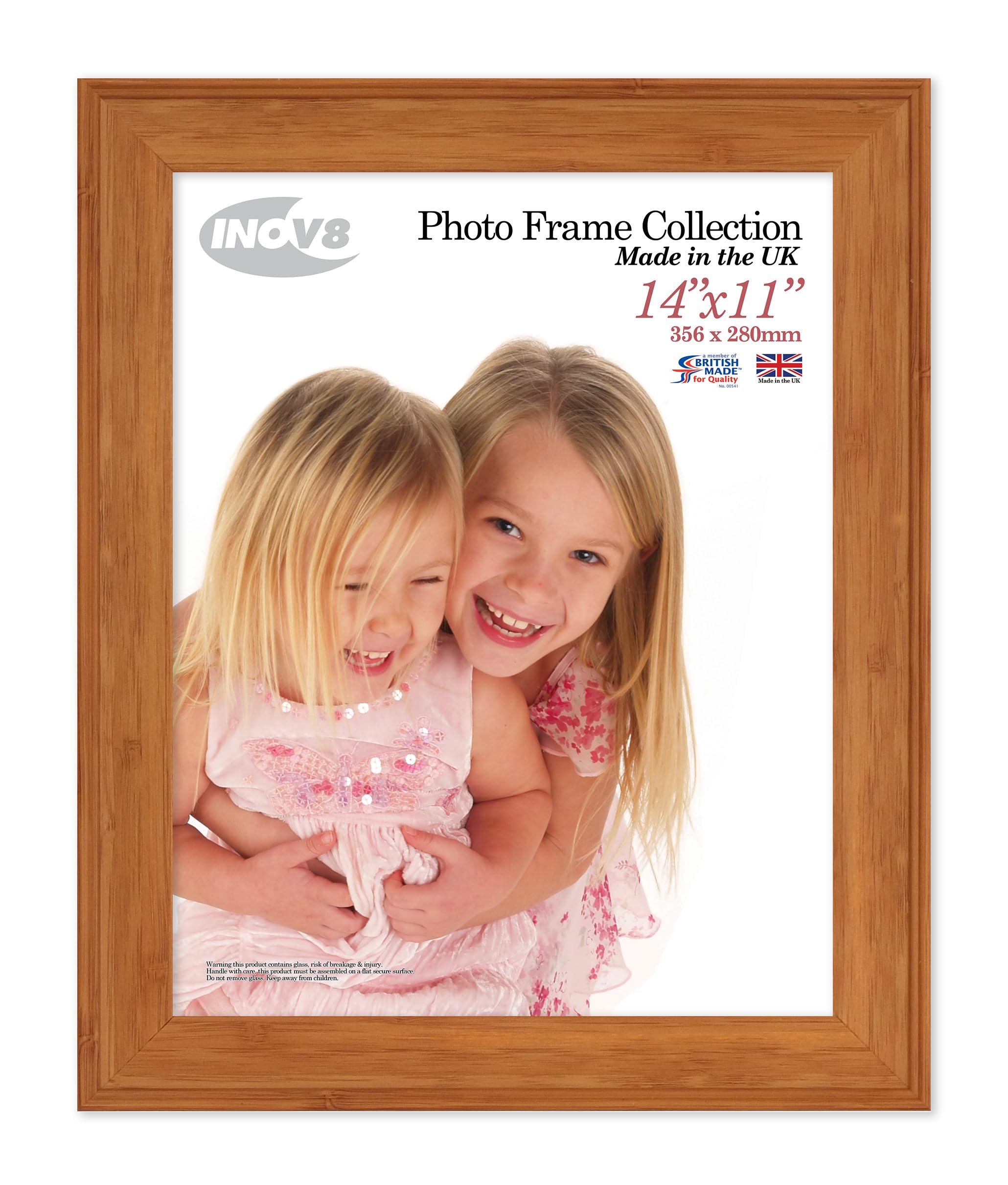 Inov8 Framing - Austen Pine 14x11 (27x35cm) Photo Frame - Brown - Glass