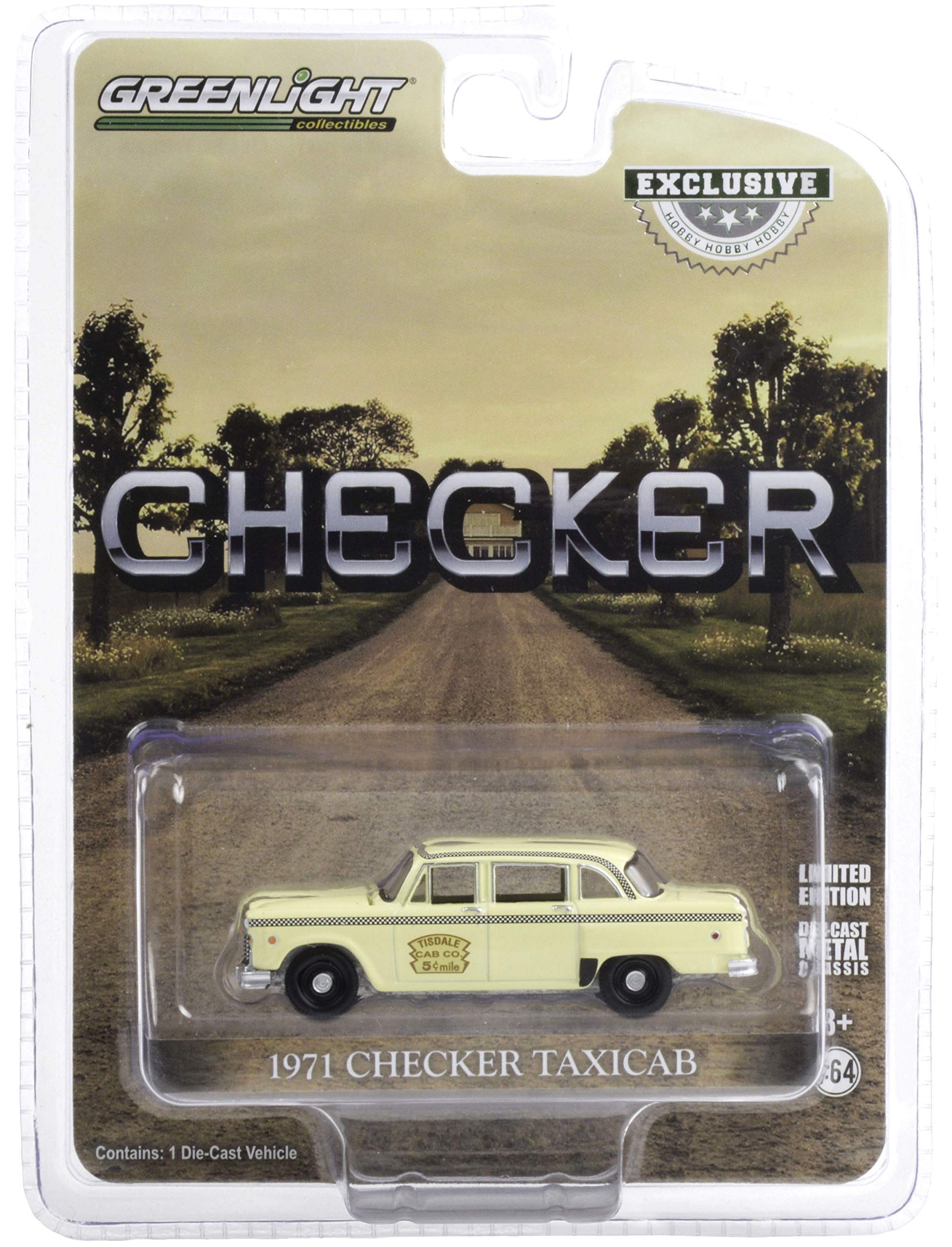 Greenlight30182 1971 Checker Taxicab Tisdale Cab Co Dukes of Hazzard 1:64 Scale