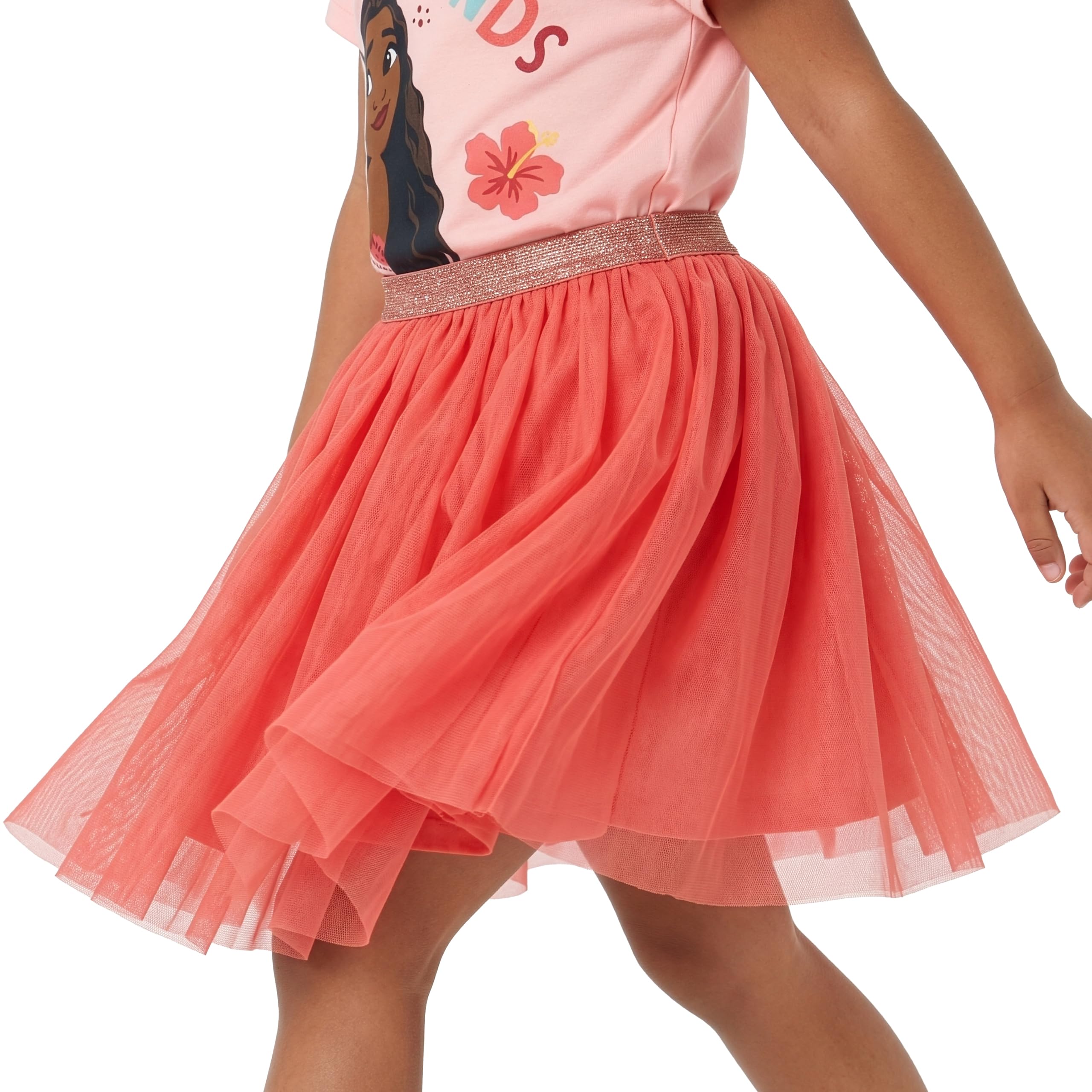 Disney Moana Completo Bambina Con Pua, T Shirt Bambina E Gonna Tutu Per Estate E Tempo Libero