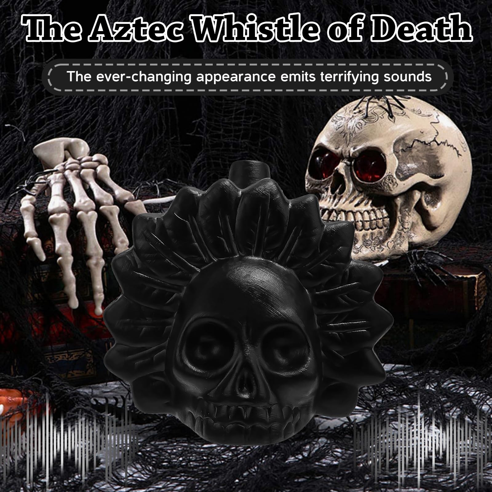 Sifflet de mort aztèque, sifflet aztèqu-e de la mort, sifflet de mort aztèques, sifflets de morts aztèq-ue,