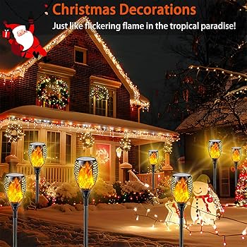 ライト・ランタン DIABLO Toodour Solar Halloween Lights Outdoor, 6 Pack LED Torch