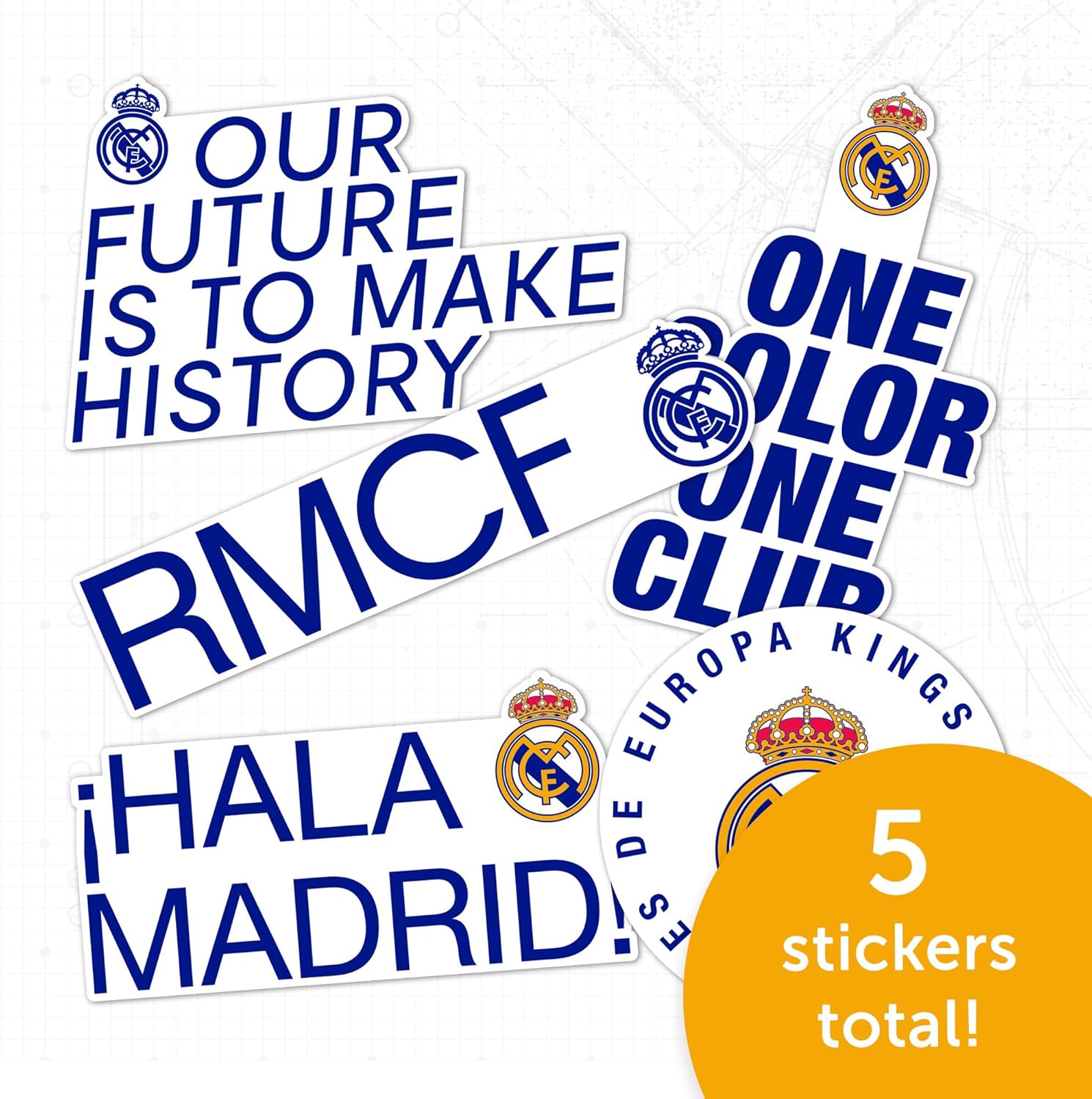 Desert Cactus Real Madrid FC Sticker Decal Vinyl Los Blancos Madridistas Soccer Laptop Water Bottle Car Scrapbook (Type 2-2) - Image 4