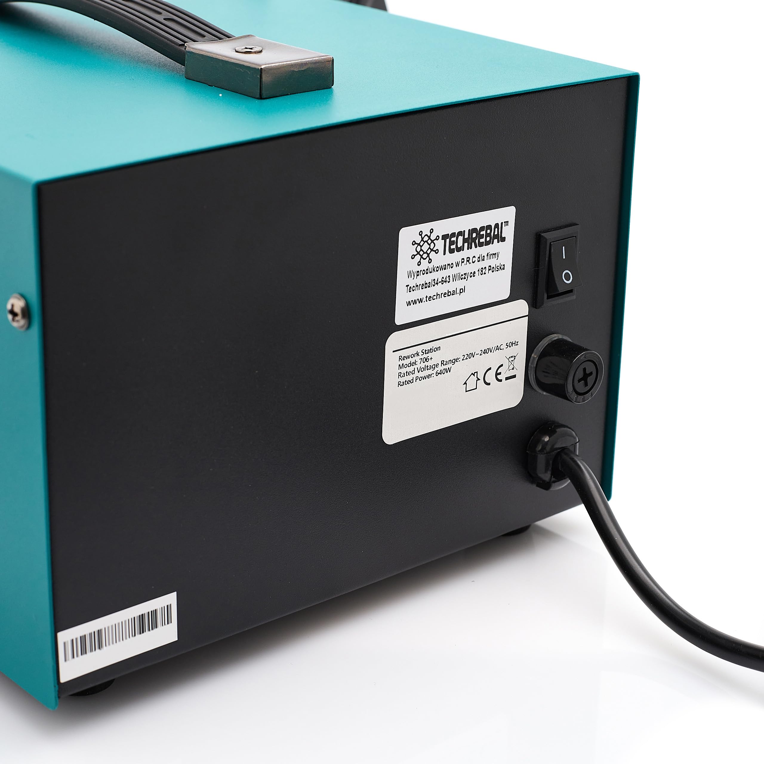 Stacja lutownicza 2w1 Techrebal 706+ Lutownica Grotowa Kolbowa Hot Air 640W