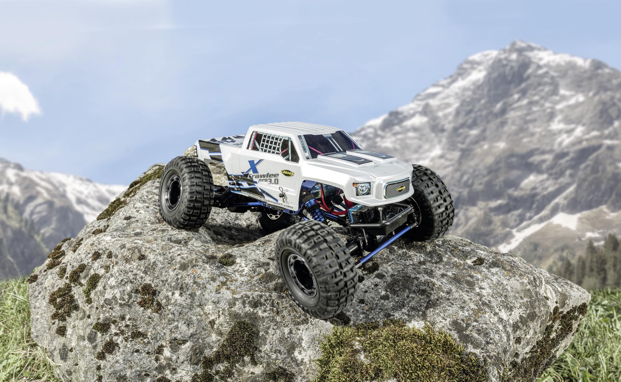 Carson 500404315 1:10 X-Crawlee Pro 3.0 100% RTR - Samochód RC, gąsienica RC, samochód terenowy, gąsienica zdalnie sterowana