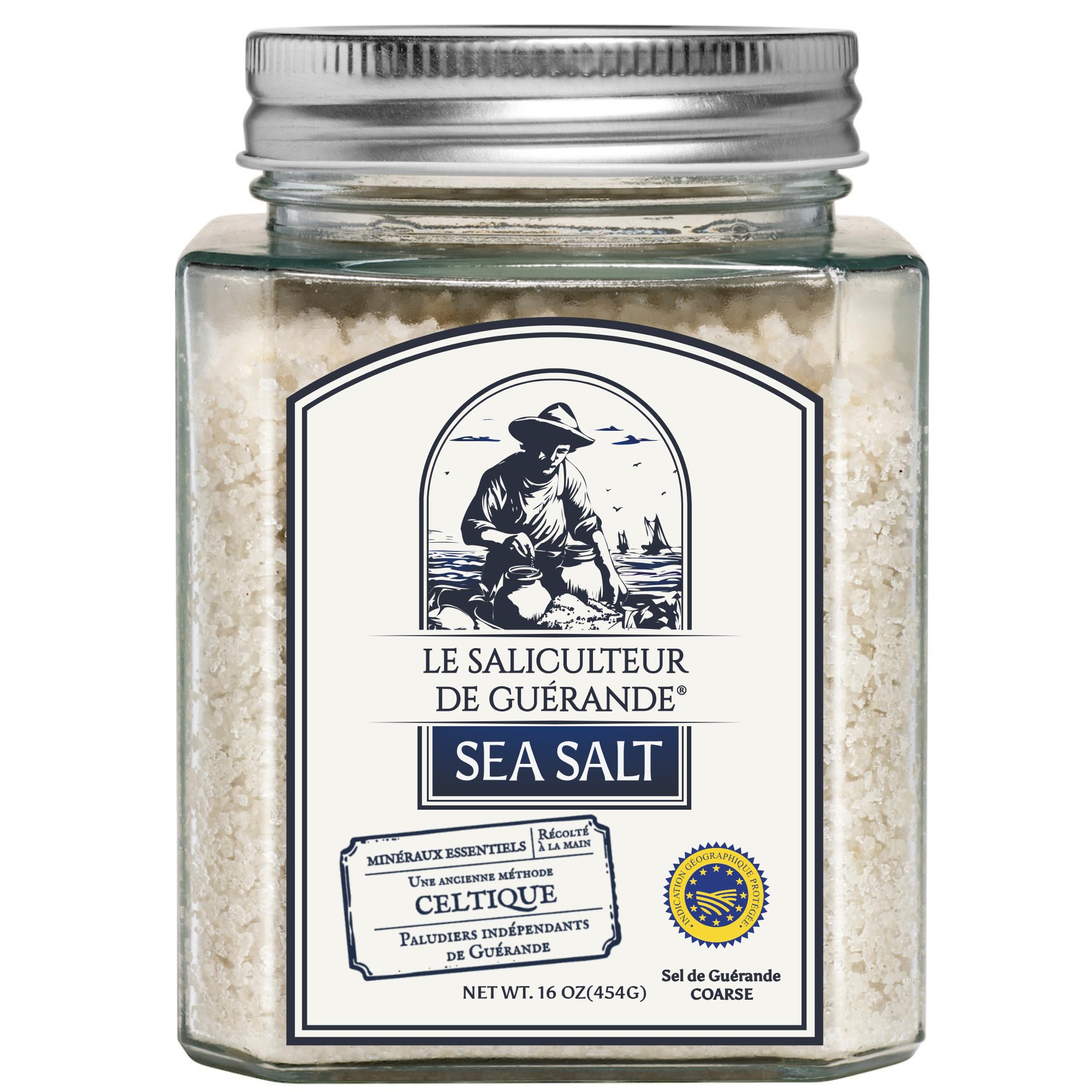 バーミンガム1910年スターリングシルバーサルバー銀盆約515g ソリッド純銀 Amazon.com: Le Saliculteur 16oz Unrefined COARSE Grey Sea Salt
