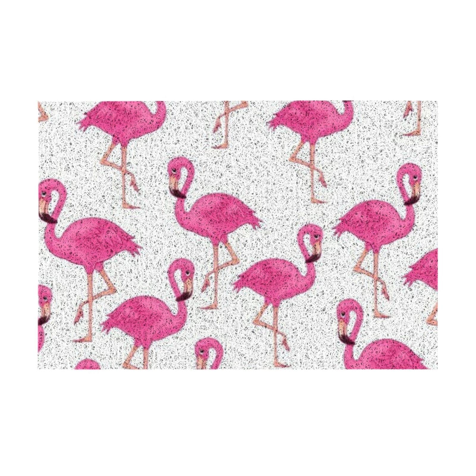 Paillasson durable flamant rose tapis de sol PVC haute qualité