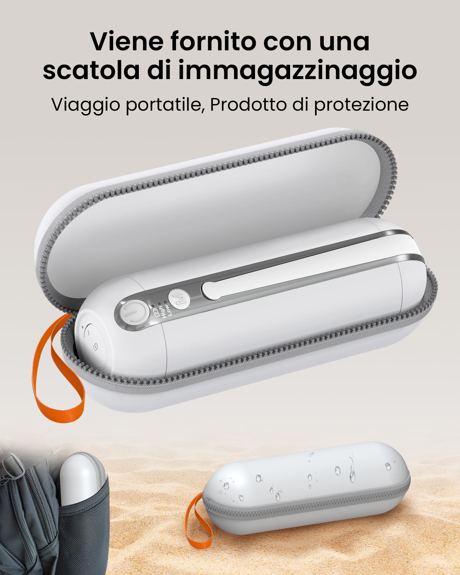 Redsack Bidet Portatile da Viaggio Elettrico, Ricaricabile USB-C Bidet 200ml, Bidet ad Alta Pressione Impermeabile IPX6 Carico Acqua Senza Smontaggio per Camper/L'igiene Intima/Postnatale Lenitiva