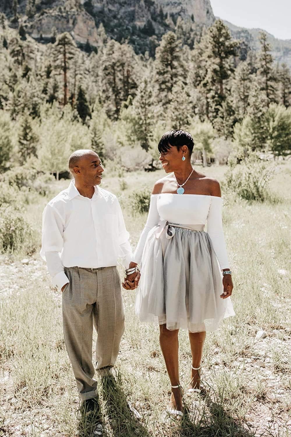 Dancina Women A-Line Tulle Skirt Tutu Knee Length - Image 6