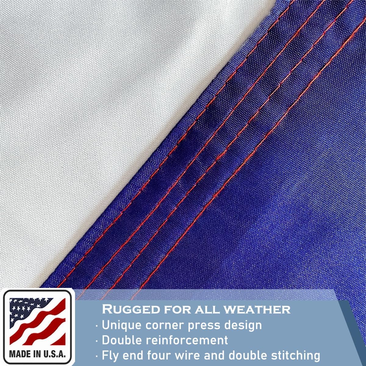 Premium Tennessee State Flag 3x5 FT 100% Made in The USA-Heavy Duty Vibrant colors Double Sided Tennessee TN State Flag with 2 Brass Grommets for Home/Company/Indoor Outdoor Decoration - Image 6