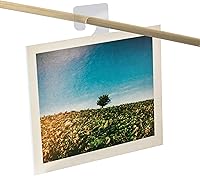 Vista 5 de 200 piezas de gancho para colgar, etiquetas colgantes autoadhesivas transparentes con ganchos, pestañas colgantes adhesivas de plástico para colgar