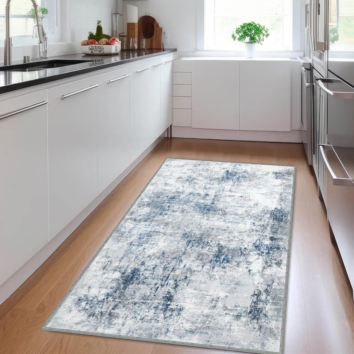 Door Mat, Front Indoor 36"x60" Non Slip Entryway Doormat, Washable Small Rug for Bedroom, Kitchen, Bathroom, Laundry Low Profile Throw Rug (3x5 Feet)
