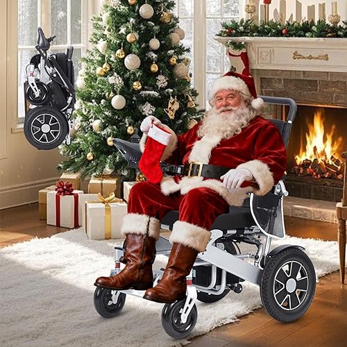 Electric Wheelchairs for Adults,25Miles Foldable Electric Wheelchair Airline Approved,Compact Power Wheelchair All Terrain,500W Motors,Lightweight Portable Motorized Wheelchair for Seniors