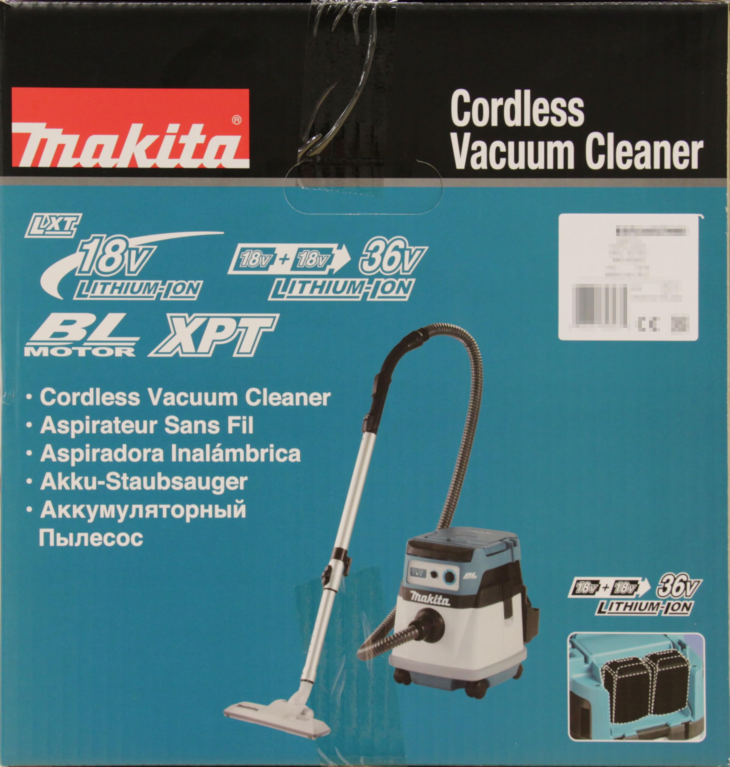 Makita Aspirateur 36v 2 x 18v li-ion makita sans batterie - dvc865lzx3
