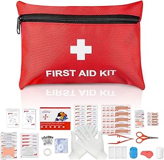 Small First aid kit, TENQUAN 100pcs Mini First Aid Kits Comp