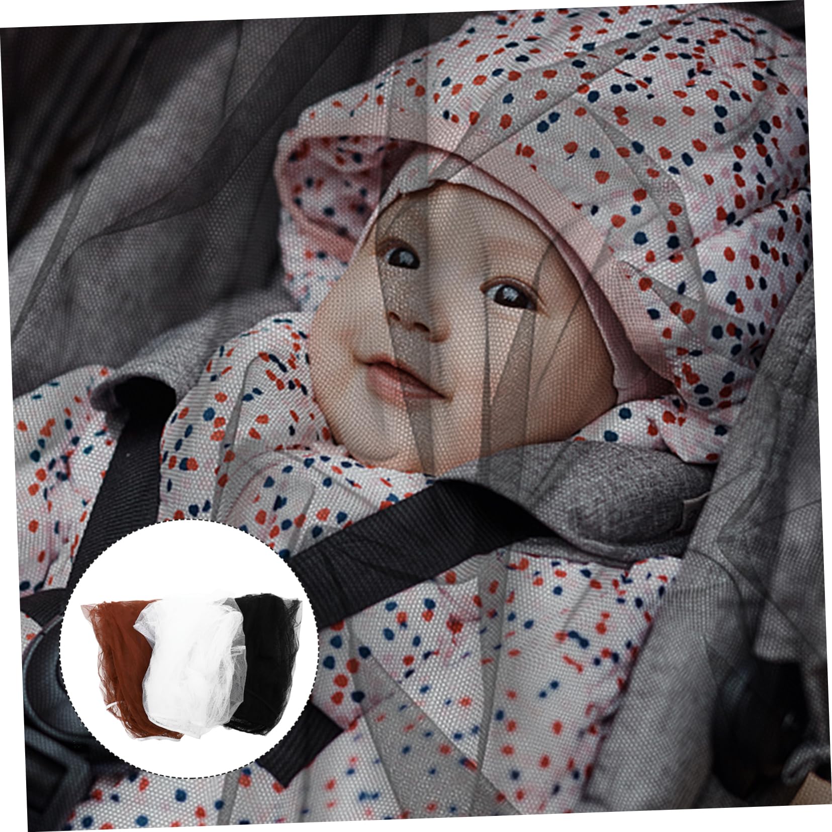 VICASKY Stroller Shade and Net Full Coverage Cover Mesh Fabric for Baby Camping Travel