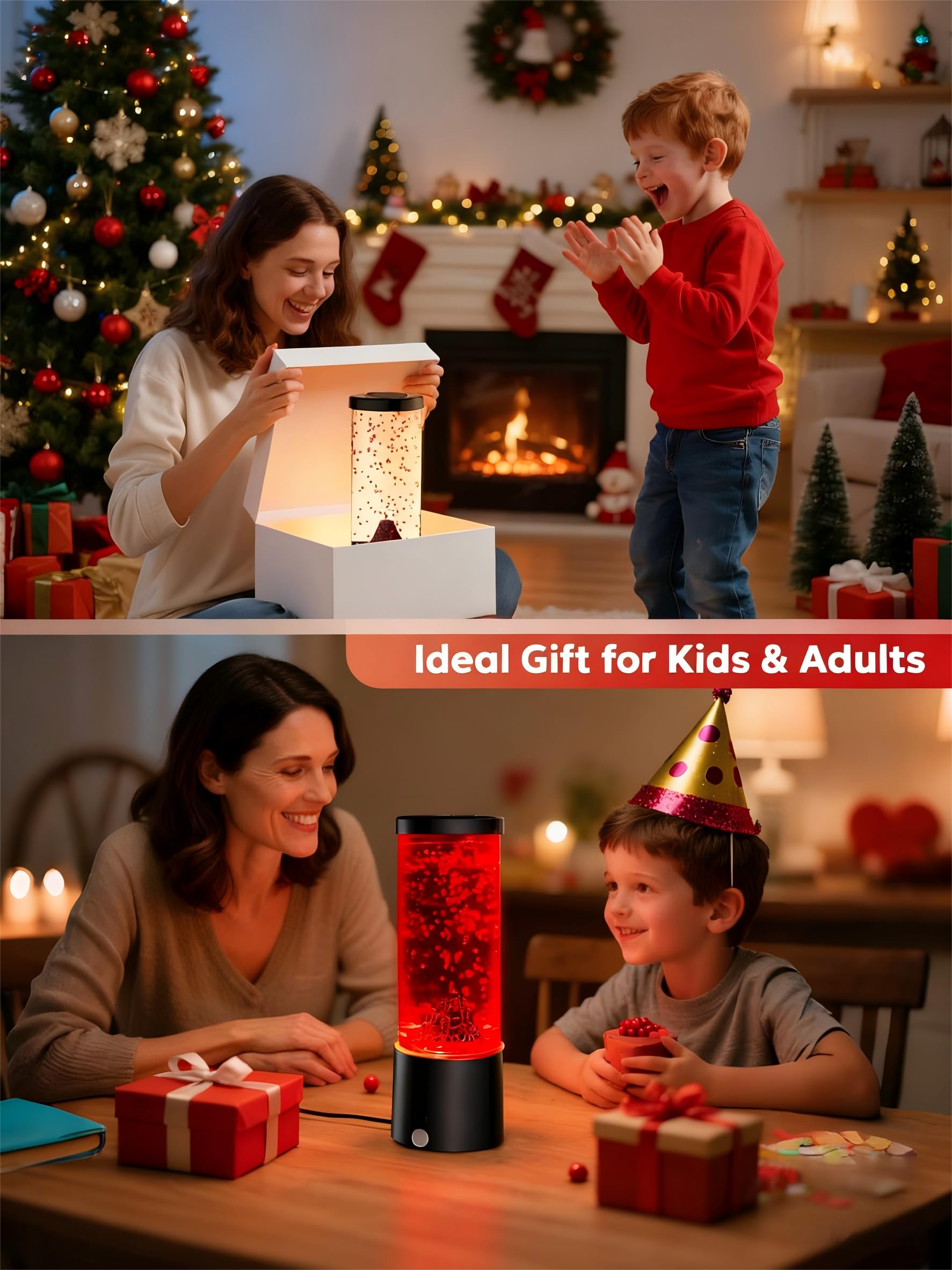Luce notturna vulcano bambini, lampada vulcano con 17 cambi di colore e telecomando, lampada eruzione vulcanica, educativa per bambini, ragazzi e ragazze