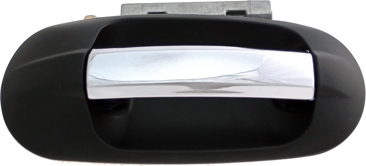 Dorman 83330 Front Passenger Side Exterior Door Handle Compatible with Select Ford/Lincoln Models, Chrome Lever; Black Housing