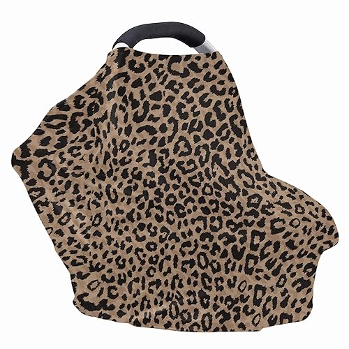 Miniatura 2 de Bufanda clásica de leopardo salvaje con diseño de guepardo infinito para lactancia materna, funda ultra suave para asiento de automóvil, ideal para