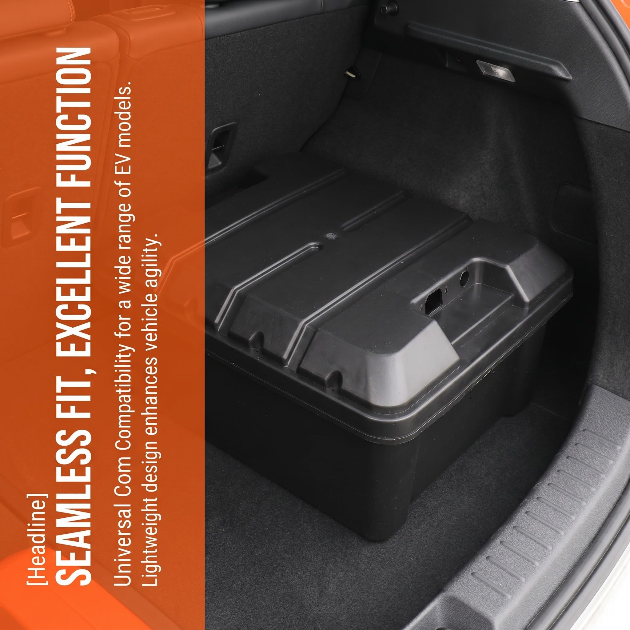 Healeved Batteriebox: Aufbewahrungskoffer mit Schutzhülle für 48-V-32-A-Batterien mit separatem Ladeanschluss zur Aufbewahrung von Elektrofahrzeugbatterien