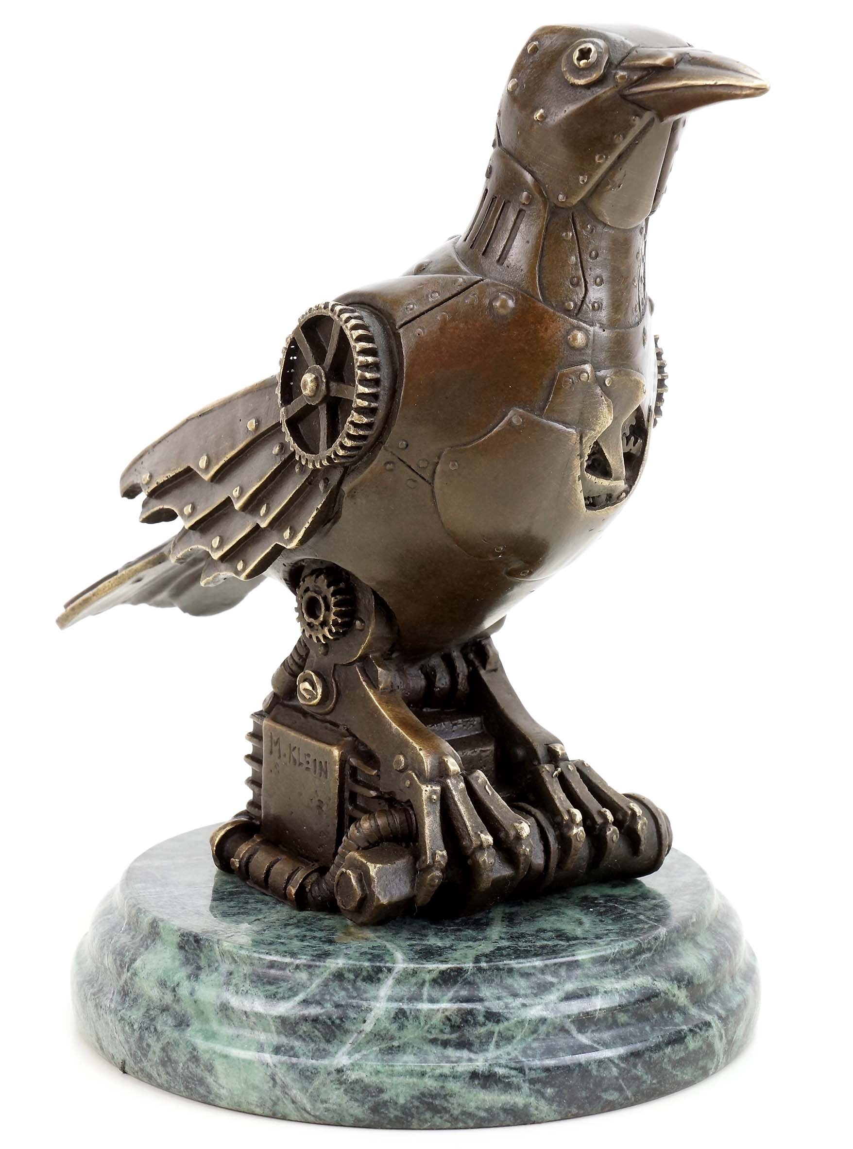 Moderne Kunst - Steam Punk Figur - Vogel Bronze - Moderne Kunst - Martin Klein - Abstrakte Vogel Skulptur - Tierfigur - Steam Punk Vogel - Vogelfigur - Skulpturen online kaufen
