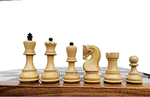 Miniatura 6 de Tournament Russian Zagreb Juego de ajedrez | Ajedrez de madera artesanal con tablero de ajedrez de madera de ébano de 21 pulgadas con bordes de