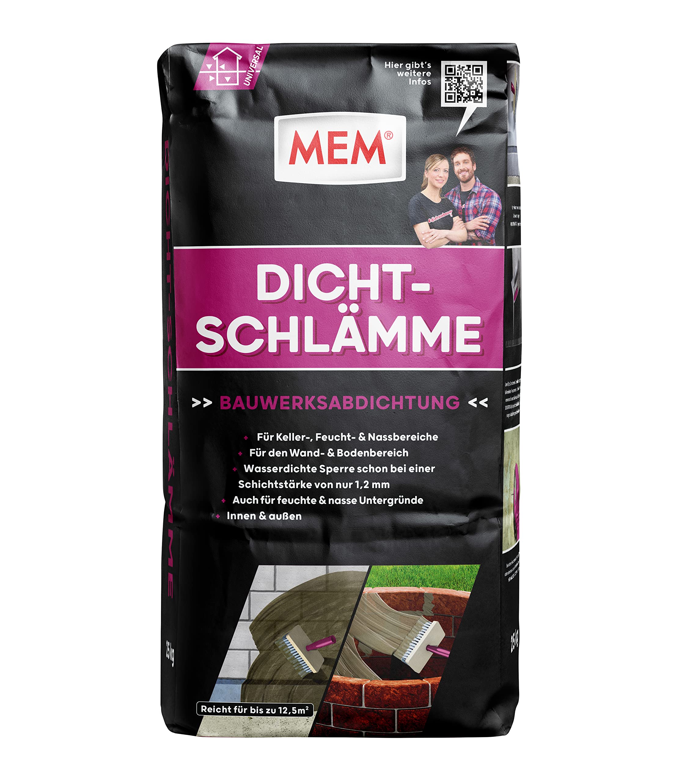 MEM Dicht-Schlämme, 25 kg Packung