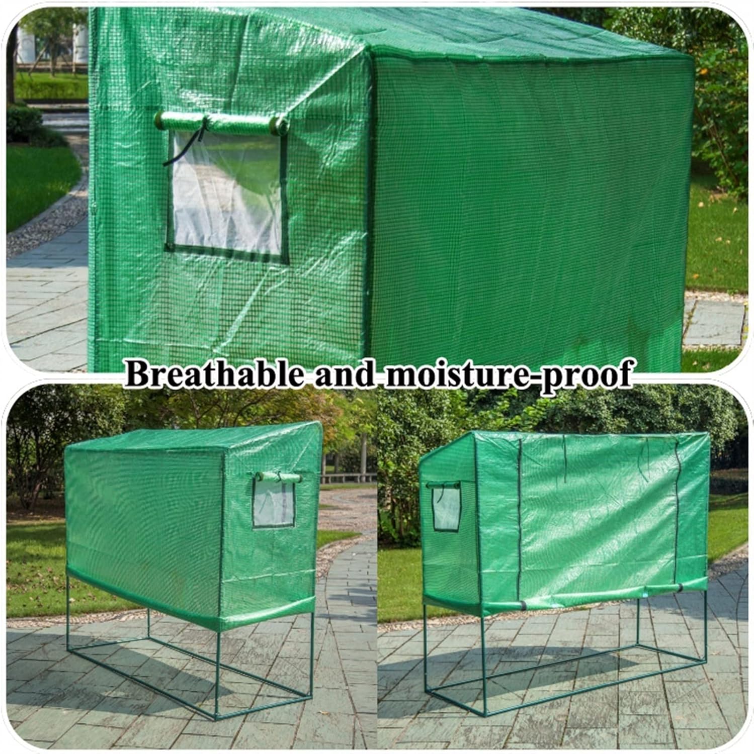 Portable Plant Grow Greenhouse for Outdoor & Indoor , with Reinforced Frame,Gardening Plant Tomato Hot House,with PE Cover & Roll-Up Zipper Door
