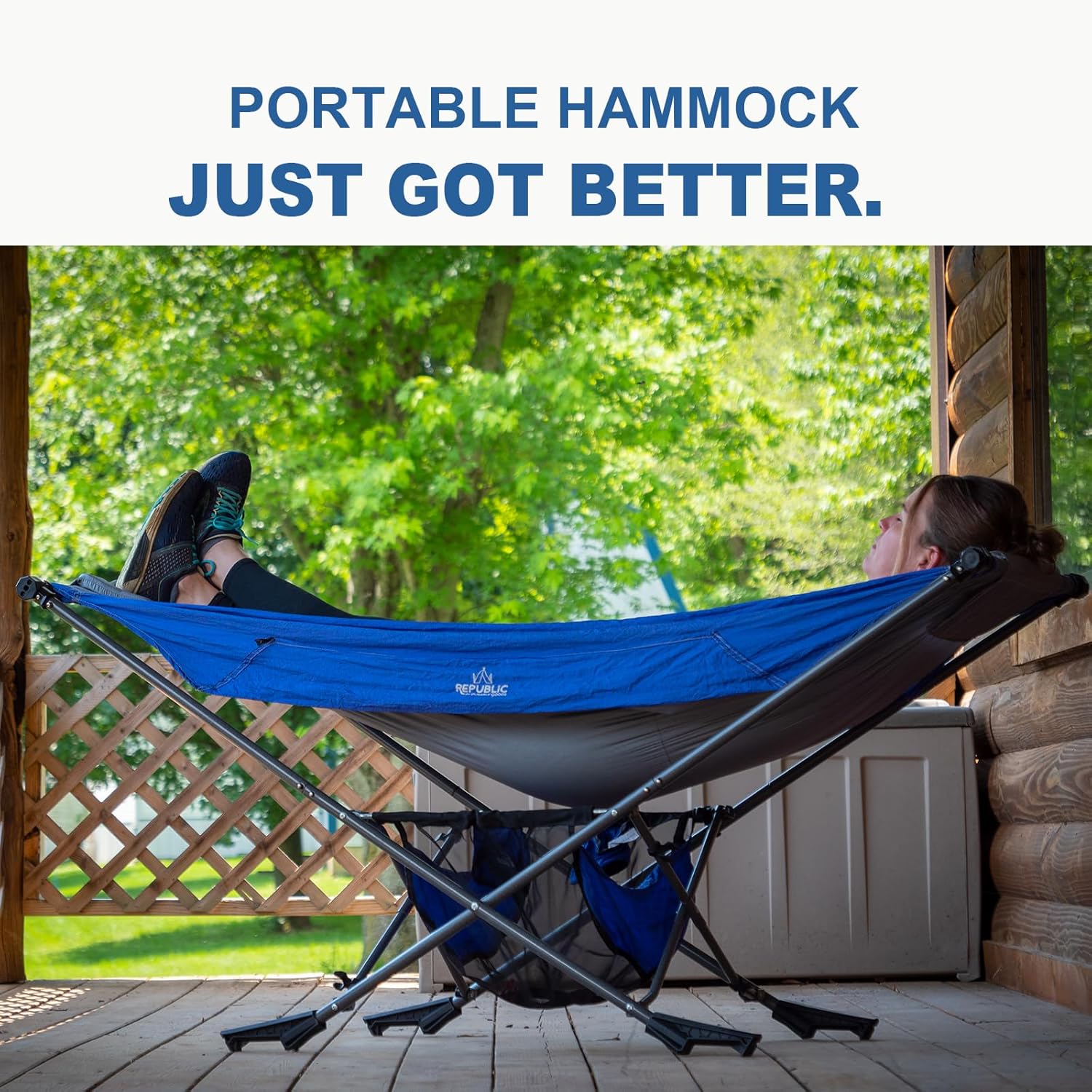Compact Portable Hammock with Stand, Shade Canopy Jamaica Ubuy