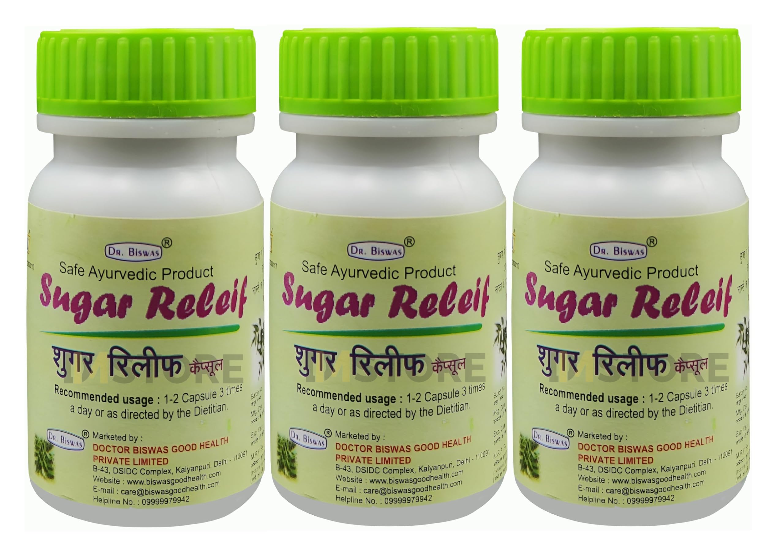 Sugar Relief 50 Capsules (Pack of 3)