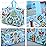 PARSUP 48PCS Christmas Gift Bags with Handles, Non-Woven Christmas Bags for Treat Gifts Wrapping Shopping, Xmas Party Supplies, 12.8 * 9.8 * 6.7inch