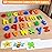 BEESTECH Alphabet ABC Learning Educational Toys for 2 3 4 5 Years Old Boys Girls, Wooden Puzzle Flash Cards Preschool Activity Letter Matching Games for Kids Toddlers