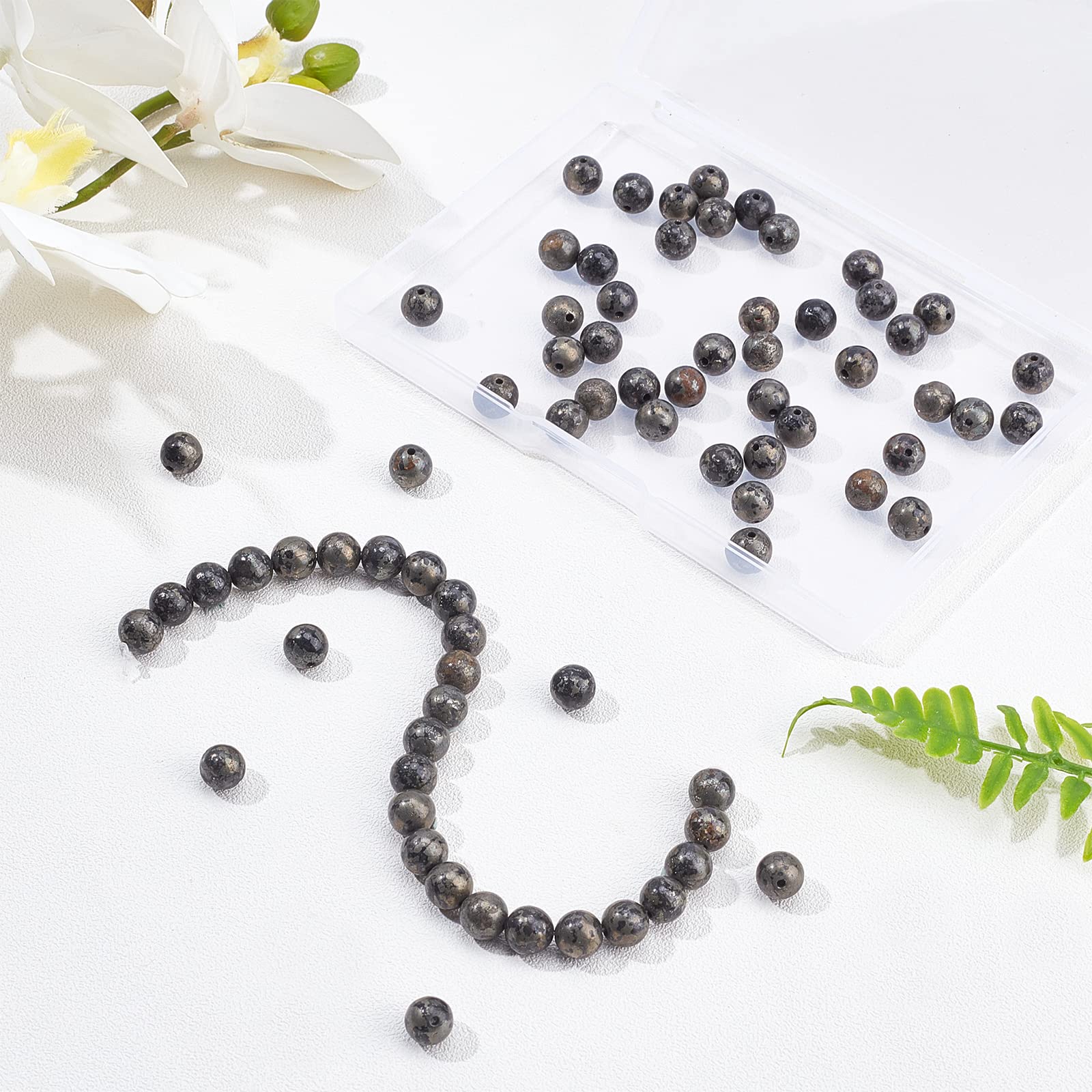 Perline Rotonde Lisce Di Corallo Fossile Di Qualità AAA Genuina Pietra Preziosa 15 "filo 6mm 8mm Pietre Preziose Rotonde - Italia - Foto 3